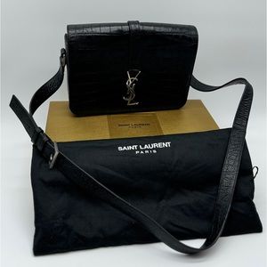 YSL Croc 🐊 black Crossbody
